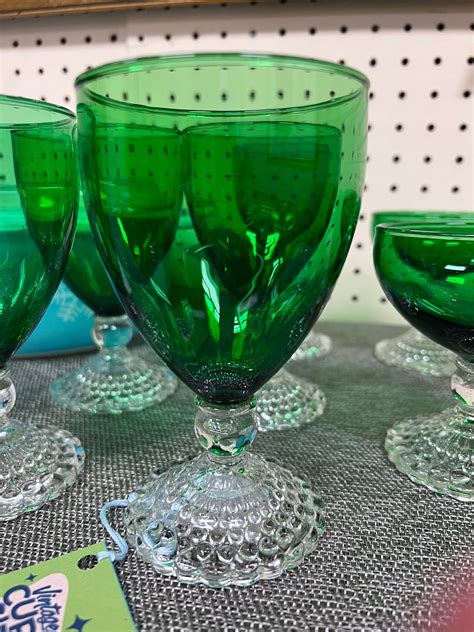 anchor hocking glasses green